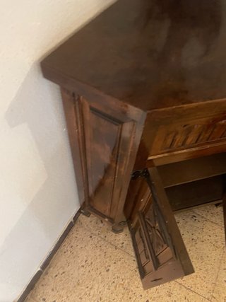 Mueble esquinero rústico de madera
