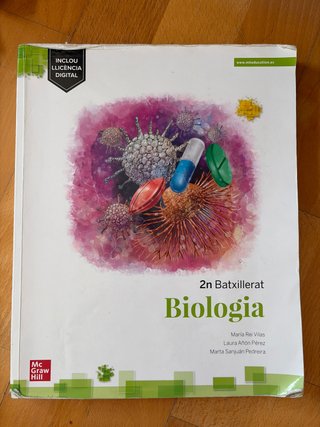 Libro de Biología de 2° de Bachillerato. (Cataluña