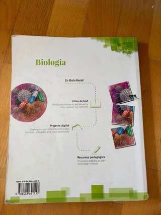 Libro de Biología de 2° de Bachillerato. (Cataluña