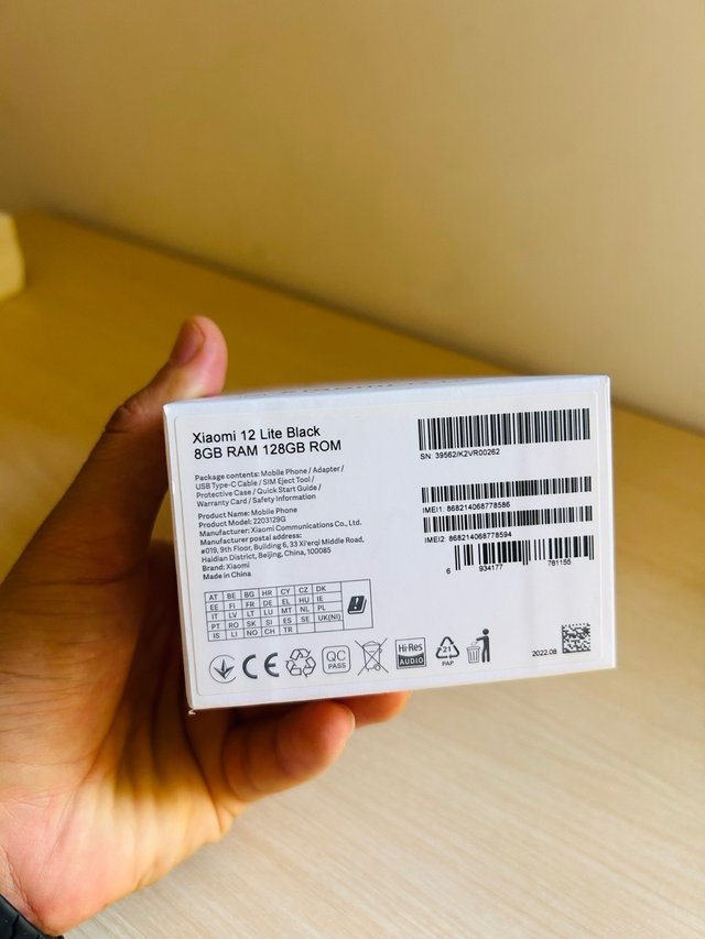 Xiaomi 12 Lite Preto 8/128GB