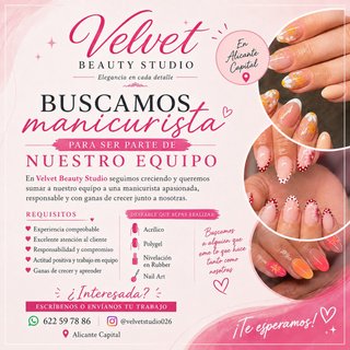 Se busca manicurista con experiencia