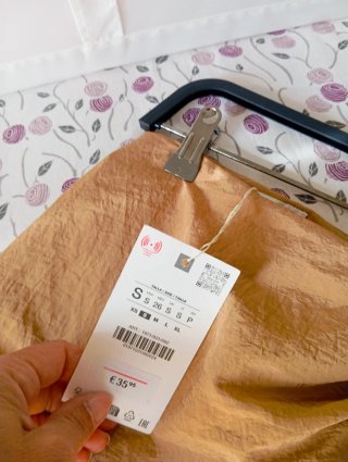 Pantalón Zara tipo pareo beige