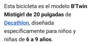 Bicicleta infantil niña rosa