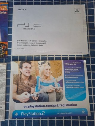 PS2 SLIM CHARCOAL BLACK MANUALES ORIGINALES