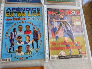 Lote de 10 revistas apéndice extra liga Don Balon