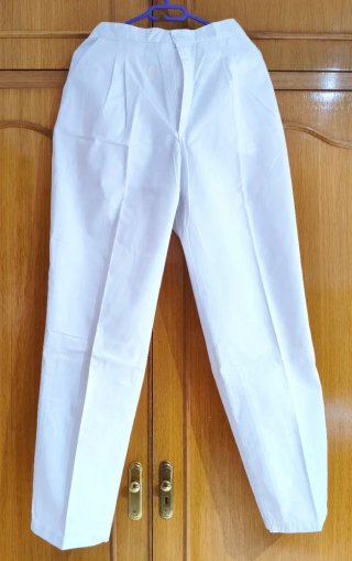 Pantalón blanco pintor talla M