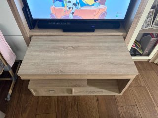 Mesa de centro elevable de madera