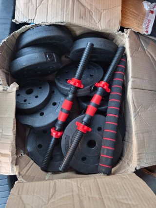Set Mancuernas 20kg + Barra Extensión