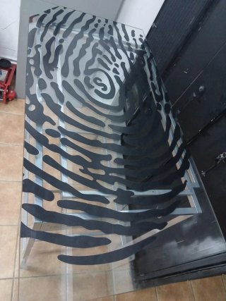 Mesa Barra Bar Inox y Cristal Precio a convenir
