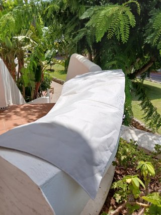 Silla de playa plegable gris
