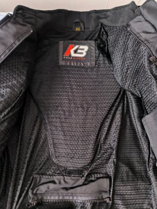 Chaqueta Moto KhanBikers 2XL Negra