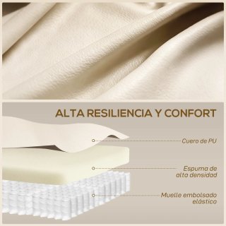 Sillón Relax Giratorio Masaje Reclinable Beige