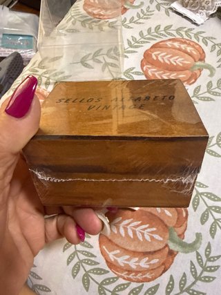 Sellos Alfabeto Vintage Madera
