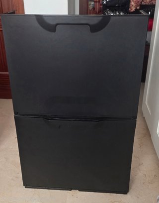 Zapatero Ikea Negro Plástico