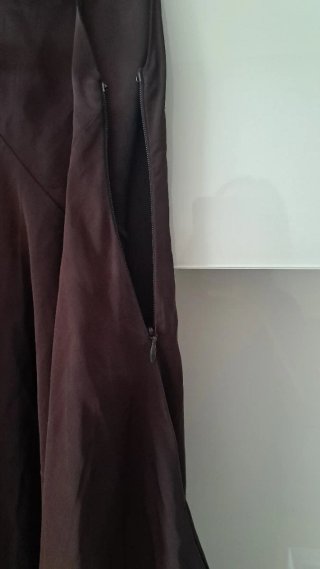 Vestido Zara Asimétrico Satén