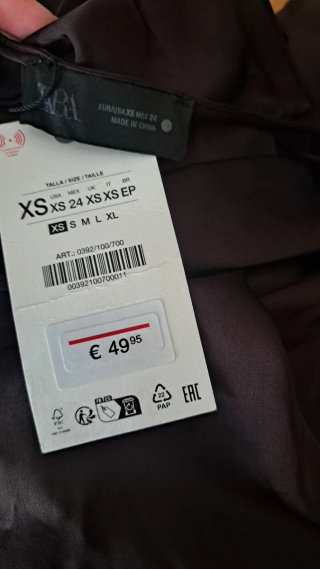 Vestido Zara Asimétrico Satén