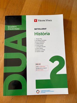 Libros de Historia de Bachillerato en catalán.