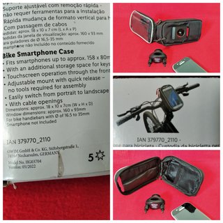 Tres Soporte Móvil Bici Bolsas Manillar