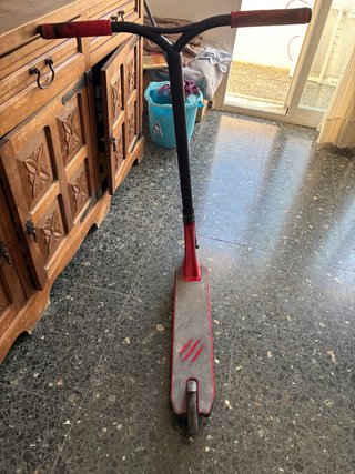 Patinete manual scooter rojo bestial wolf