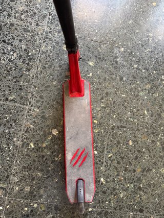 Patinete manual scooter rojo bestial wolf
