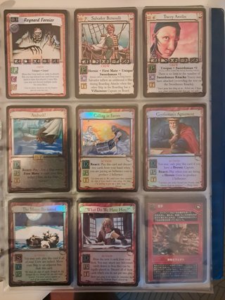 Lote de 44 cartas 7th Sea CCG/TCG