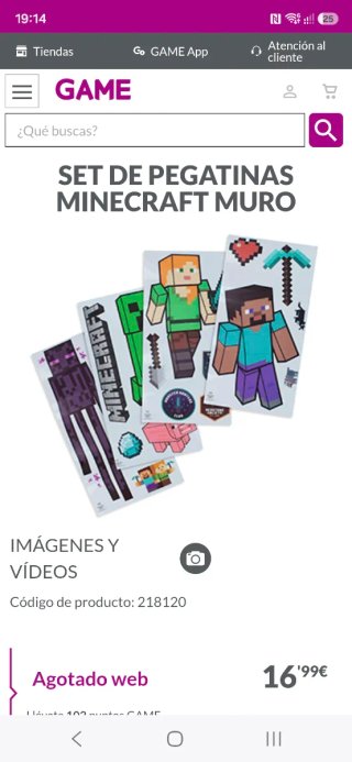 Pegatinas de Pared Minecraft