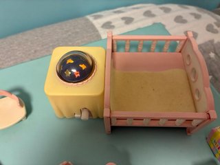 Sylvanian families set habitación bebé luz noche!!