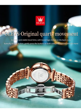 Reloj OLEVS Mujer Oro y Verde