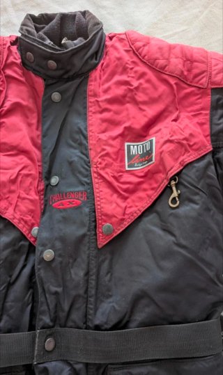 Chaqueta Moto Moto Line Granate/Negro protecciones