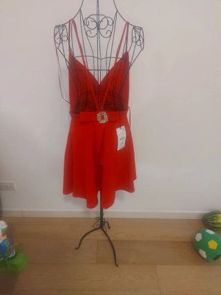Abito elegante Zara rosso
