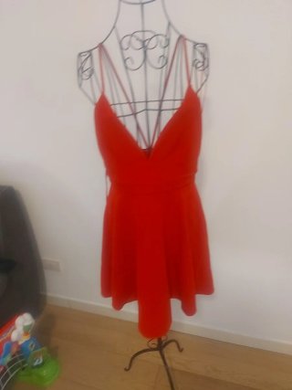 Abito elegante Zara rosso