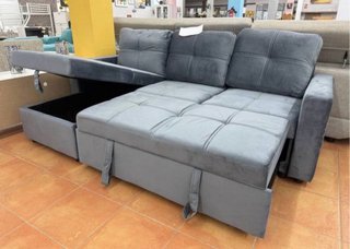 Sofá Cama Gris con Arcón