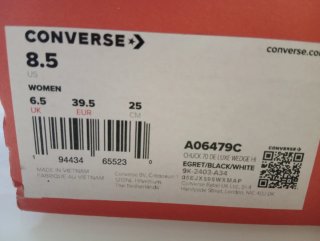 Botas Converse Chuck Taylor Cuña Beige