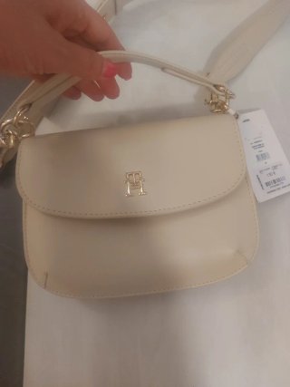 Borsa a tracolla Tommy Hilfiger beige