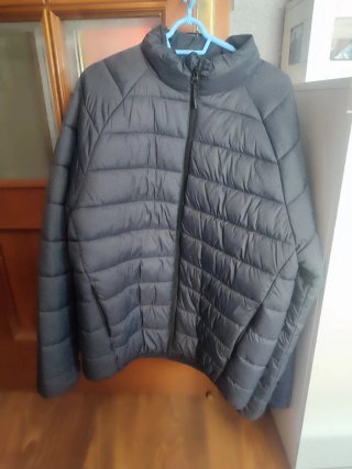 Chaqueta acolchada gris