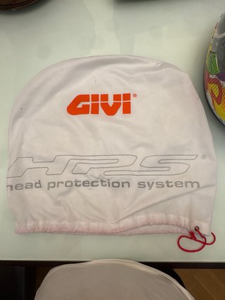 Casco Givi Infantil Blanco y Verde + Funda