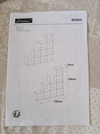 Estantería modular escalonada madera