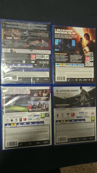 Lote pack conjunto 4 juegos PS4