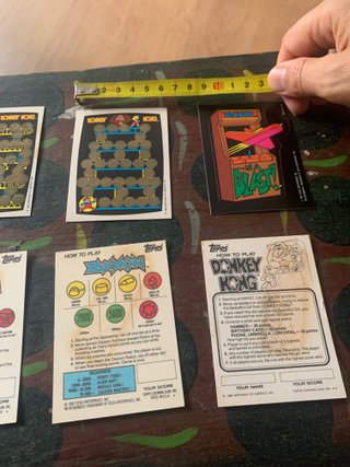 Tarjetas Cards Arcade 1982 Donkey Kong Zaxxon