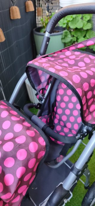 Carro gemelar para muñecas