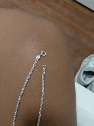 Collar precioso de Plata en forma deCorazón Inicia