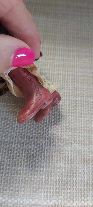 Muñeca de porcelana vintage