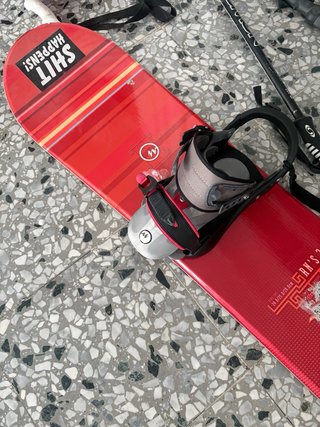 Tabla de Snowboard Roja