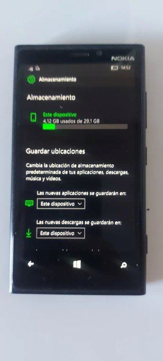 Nokia Lumia 920 Windows 10 Phone Negro