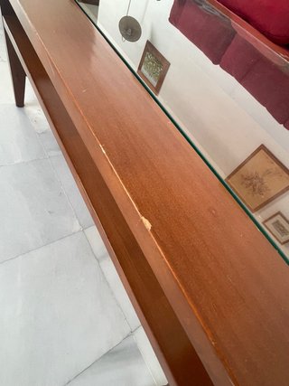 Mesa de centro madera y cristal