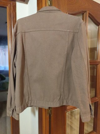 Chaqueta tejana marrón