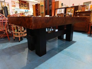 GRAN MESA DE COMEDOR RÚSTICA EXTENSIBLE