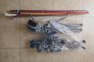 Sillas plegables playa y sombrilla