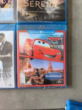 Lote 5 Blu-ray: Serena, 50 Sombras, Cars, Ratatoui