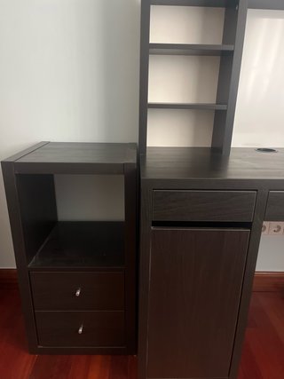 Mesa escritorio y estantería KALLAX MICKE